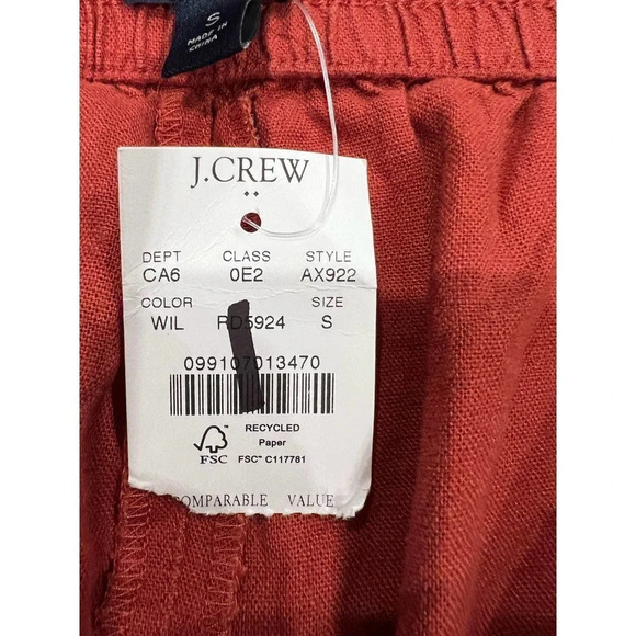 J crew Linen-blend drawstring short - Picture 6 of 8
